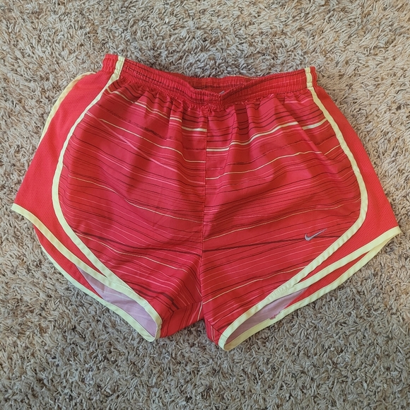 Nike Women's Red Running Shorts - Picture 1 of 4